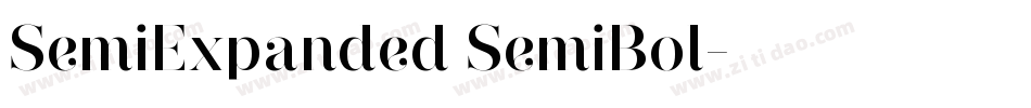 SemiExpanded SemiBol字体转换